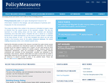 Tablet Screenshot of policymeasures.com